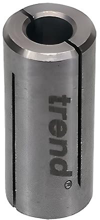 Trend Collet Sleeve, 6mm to 12.7mm Reduction Sleeve for Smaller Shank Cutters, CLT/SLV/6127