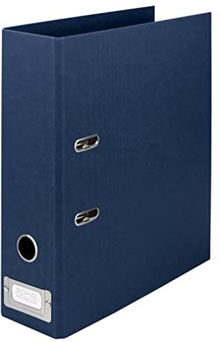 Rössler Papier 1317452908 - S.O.H.O. Ordner DIN A4 mit Einsteckschild, Rückenbreite 80 mm, navy, 1 Stück