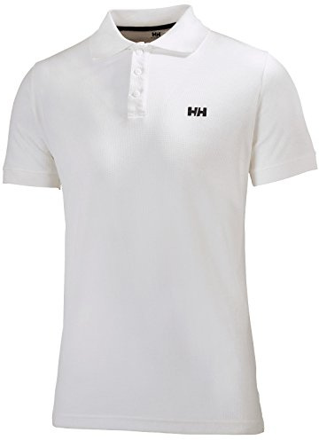Helly Hansen Men's Riftline Quick Dry Short Sleeve Polo, 002 White, XX-Large