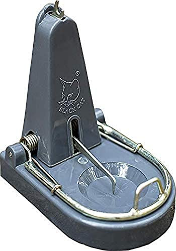 Black Cat Rat Trap - Powerful Quick-Kill Snap Trap for Rats – Reusable, Easy-Set Rodent Control for Home, Garden, Garage & Farm
