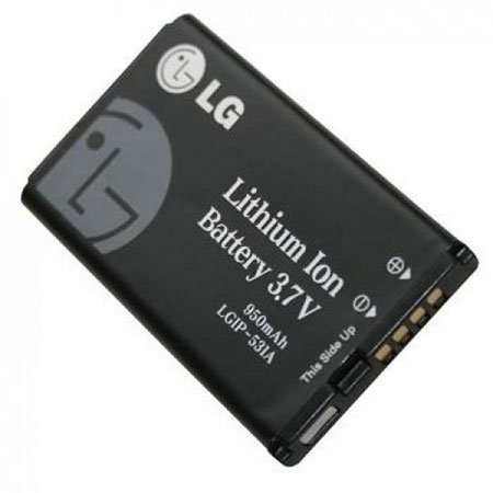 BATTERIA ORIGINALE LG LGIP-531A per A170, KU250, GM205, GS101, GS105, T500, GB100, GB101, GB106, GB110, GT385, A100 950 mAh LI-ION BULK