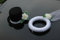 Schleier UND Hut Autoschmuck Rose Car Dekoration Hochzeit Wedding ®Auto-schmuck (Ecru)