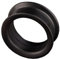 viva-adorno 1 Stück Tube Flesh Tunnel Plug Silikon Ohr Piercing XXL Big groß flexibel Größe 4-44mm Z19, schwarz 40mm
