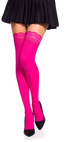 Romartex, calze autoreggenti opache en microfibre 40 deniers, L, rose