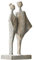 Loberon Skulptur Teslin, Handarbeit, stilvolles Kunstwerk, Zeitloses Design, Dekoration, Dekofigur, Wohn-Accessoire, Polyresin, antikgrau