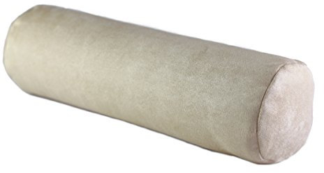 Kissen-Fabrik Nackenrolle Schlafkissen – Unterstützt Halswirbelsäule – Visco-Schaum 38x11 cm Creme