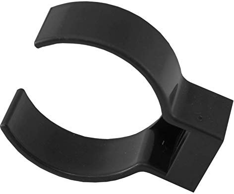 4 Home & Garden Fallrohrhalter U-Form DN 60, Kunststoff, Schwarz