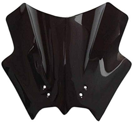 PUHE Deflectores de parabrisas motocicleta doble burbuja parabrisas carenado para K*TM 125 200 390 Duke negro motocicleta parabrisas