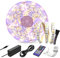 Arotelicht 5M 12V Led strip RGBW wasserdicht LED Streifen dimmbar Farbwechsel LED Band 5050SMD RGB+warmweiß 300LEDs Lichterkette mit Controller Adapter für Zuhause, Zimmer, Party, Hochzeits