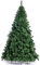 BAKAJI Grand Sasso Sapin de Noël Super épais pin Vert, Base Croix en métal, Pliable, très Haute qualité, Montage Facile avec Branches à greffer (210 cm)