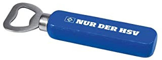 HSV Flaschenöffner aus Metall und Holz mit HSV Schriftzug und Raute