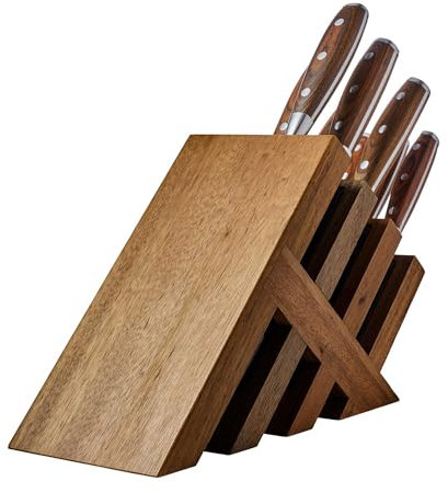 Messermeister Avanta messerblock, 9-teilig, pakkaholz, mit magnetischer Messerblock