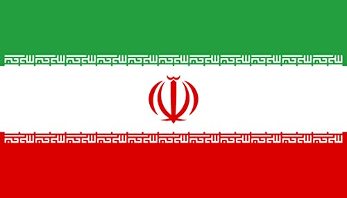 Iran Flag - 5ft x 3ft Iranian Flag with Eyelets - Sporting Event National Day Party Decoration