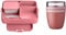 Mepal Brotdose Lunch to go Set - inkl. Lunchpot - Brotdose Large mit Bento Box - Lunchbox für kleine Snacks & Reste - Brotdose Erwachsene - Essenbox mit Fächern - Vivid mauve