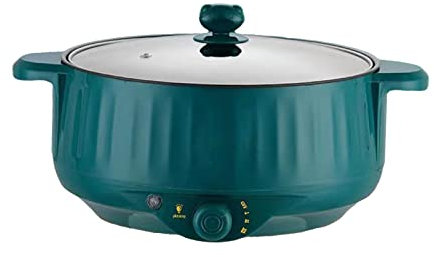 Sharplace Mini Hot Pot Ramen Cooker Antihaft-tragbare elektrische Mehrzweckpfanne für Home Office Dorm, GRÜN