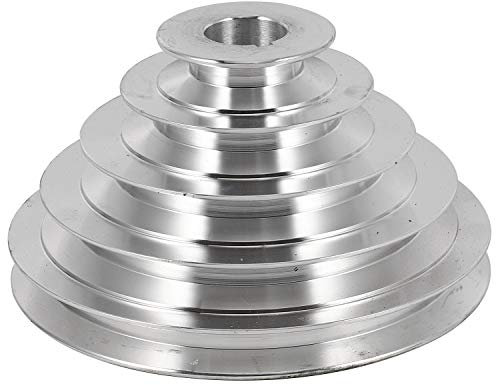 Karriter 25mm Bohrung Aluminium Rad A Typ 5 Schritt Riemenscheibe Rad für Keilriemen Zahnriemen