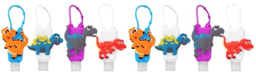 POPETPOP 8pièces Bouteilles De Voyage Silicone Avec Couverture Carton Mignon Flacons Réutilisables Pour Étanches Et Pratiques Pour Et Liquide