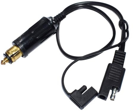 CGEAMDY Stecker auf SAE Adapter Stecker, 18AWG 40CM SAE zu DC Buchse Adapterkabel mit Staubkappe, Auto Solar Batterie DC Ladekabel für Autos, Motorräder, Solarpaneele