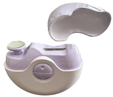 Nail Clippers Set for Men Toenail Clippers Toe for Thick Nails for Women Fingernail Portable for Elderly Nail File 2-in-1 Electric Automatic Aldult Inhalation of Nail Clippings (8.6x8.6x3.65cm,Purple)