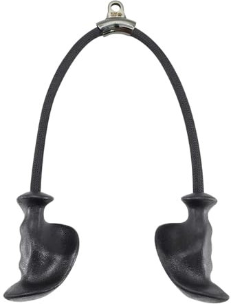 BEAR GRIP - Tricep Rope attachment Strap, Cable Pulls, Tricep Extension Workouts (Version 4-Ergo Handle)