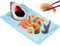 GUIJZSLTRG Plato de cerámica para servir sushi de 33 x 20 cm, plato de sushi con forma de tiburón, plato de aperitivos de porcelana de estilo japonés, bandejas artísticas para servir alimentos con