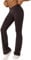 BSLVWG Bootcut Yoga Hosen für Frauen,High Waist Crossover ausgestellte Leggings Breites Bein Bottom Gym Casual Work Flare Hosen (DE/NL/SE/PL, Alphanumerisch, M, Regular, Regular, Coffee)