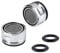 Water Saver Spout Filter Mesh Tap Head Faucet Aerator Replacement Parts Insert Nozzle DIY Kitchen Bathroom Shower Sink Basi 24mmn Tool Regulator Flow Silver 24mm Male Thread (Two)