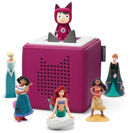 tonies Disney Ultimate Princess Bundle 1 creative & 5 Encanto, Moana, Frozen, Frozen 2, Litlle Mermaid, Purple
