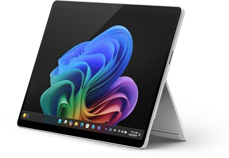 Microsoft Surface Pro (Without Power Supply) | Copilot+ PC | Schermo touch screen da 13 pollici | Snapdragon® X Plus (10 cores) | RAM da 16 GB | SSD da 512 GB | Latest Model, 11th Edition | Platinum