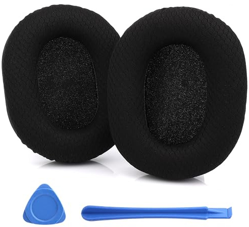 Ersatz-Ohrpolster für Razer Blackshark V2/ V2 Pro Gaming-Headset, Ohrpolster mit weichem Memory-Schaum und Atmungsaktives Netzgewebe, Kopfhörer Pads Ersatz mit hochdichter Geräuschisolierung(Schwarz)