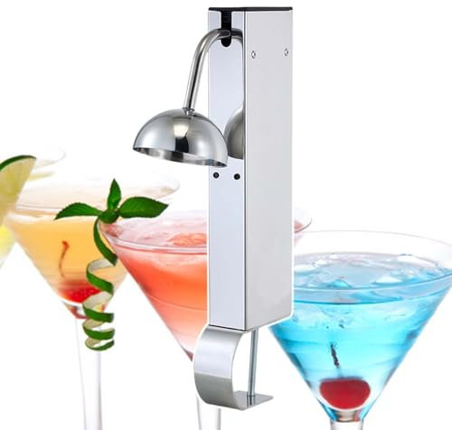 HCAUYNN Sofort-Glasfroster Aus Edelstahl, Anschluss An Co2-Tank, Glasfroster FüR Bierzapfanlage, Tischmontage