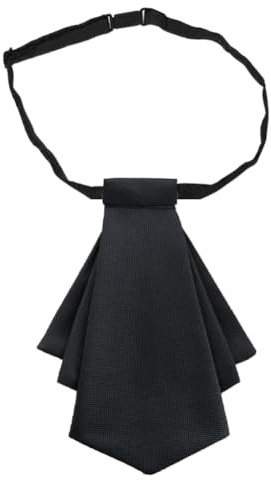 JKQBUX Wendbare Schleife, kurze Krawatten, verstellbar, vorgebunden, für Damen, Businessuniform, Fliege, Arbeitszeremonie, Zubehör