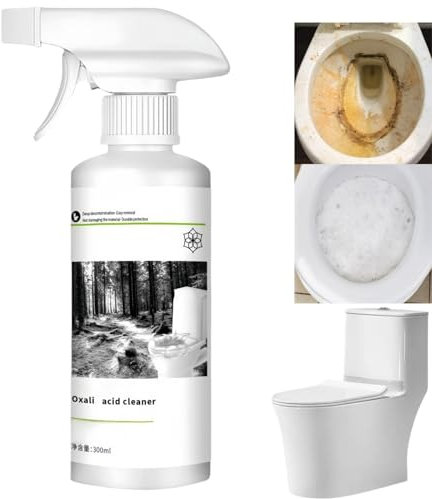 300ml Multi-Purpose Ox/alic Acid Stain Removal Spray,Ox/alic Acid Cleaner,Toilet Descaler Heavy Duty,Limescale Remover Foam Spray,Toilet Fresheners,Bathroom Cleaner Spr/ay,Multi Purpose Cle/aner