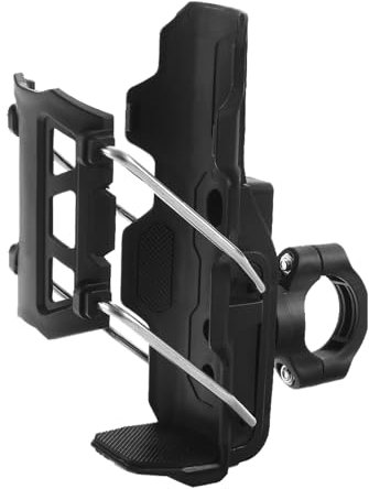 Motorcycle Cup Holder - Flexible Motorcycle Drink Cup Cage, Fits 1.26-3.15 Inch Diameter Bottles | Handlebar & Frame Mounted Adjustable Holder, Secure Beverage Carrier for Scooters, ATVs, Cycling a