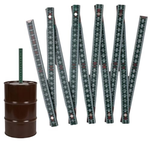 Folding Wooden Ruler 78(2m) 10-Fold Oil Tank Gauge Measuring Stick Portable Heating Fuel Tanks Dipstick Oils Tanks Levels Stick Ruler for Checking Accurate Fuel Level