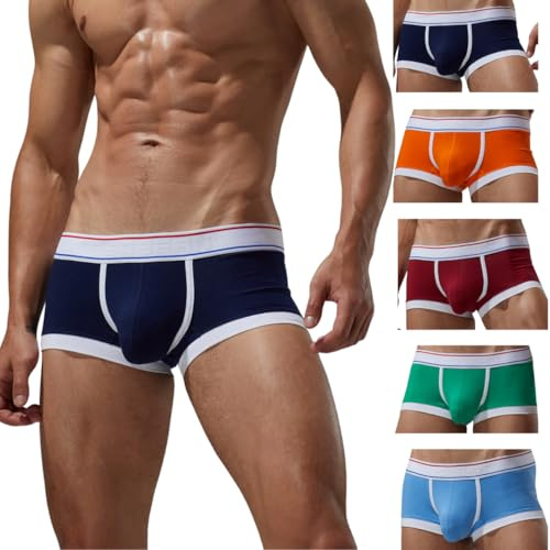 BIMONI SEOBEAN Low Rise Herren Boxershorts Sexy Trunks Sport Atmungsaktive Baumwolle Männer Boxer Slip Unterwäsche