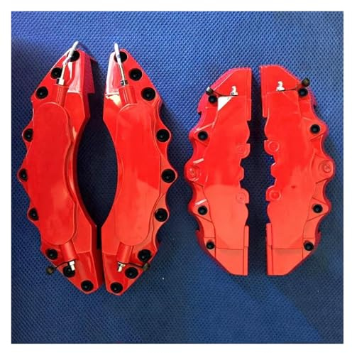 ABS Plastic Brake Caliper Cover With Endless Sticker Compatible for Range Rover Vogue/Evoque/Discovery Velar Sport V6 V4 Engine(Red E)