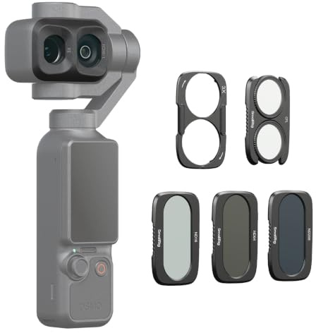 SMALLRIG Filtro CPL ND16 ND64 ND256 per DJI Osmo Pocket 4P Accessori | Kit filtri split per Pocket 4 Pro con base magnetica, vetro ottico HD multistrato - 6476