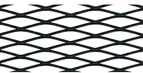 Pilot 04584 Alluminio Racing Grill, Rombo Medio, 6mm x 12mm/100cm x 33cm, Nero