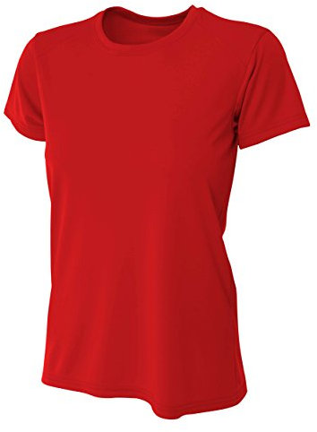 A4 Damen Kühlleistung Crew Short Sleeve Tee XXL scharlachrot