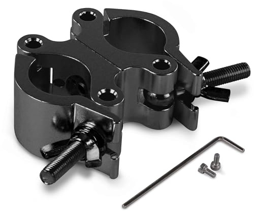 Riggatec Doppelschelle - Swivel Coupler breit schwarz bis 500kg (48-51mm) auf 0° / 90° fixierbar