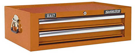 Sealey Ap26029To Add-On Chest 2 Drawer With Ball Bearing Runners - Orange