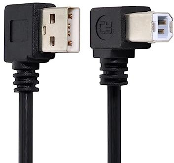 chenyang CY USB 2.0 A Stecker - B Stecker Druckerscanner abgewinkelt 90 Grad Kabel 100cm