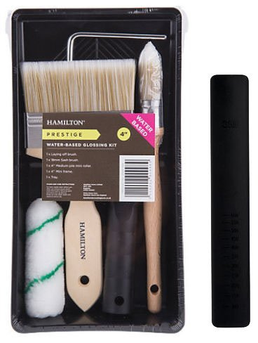 Hamilton Prestige 5 Piece Water Based Glossing Kit 4in Including 3M Mixing Stick
