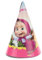 Procos 86566 Masha und Bär Papierkappen, 6 Stück, Mehrfarbig