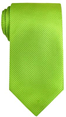 Remo Sartori - Cravatta In Pura Seta Tinta Unita, Larghezza cm 8, Made In Italy, Uomo (Verde Lime)