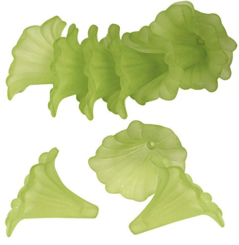 Blütenkelch-Perlen 10er-Pack 41x35mm Kelche Lilien Röcke Blumenkelch Farbauswahl