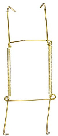 uxcell Plate Hanger, 8-inch U Type Zinc Plated Invisible Wall Hanging Decorative Hooks with Tip Protectors