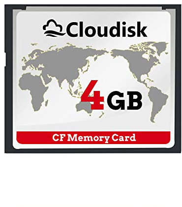 Cloudisk Compact Flash Card 4GB CF 2.0 Kartenleistung für Vintage Digitalkamera und Industrie Ausrüstung (4GB CompactFlash)