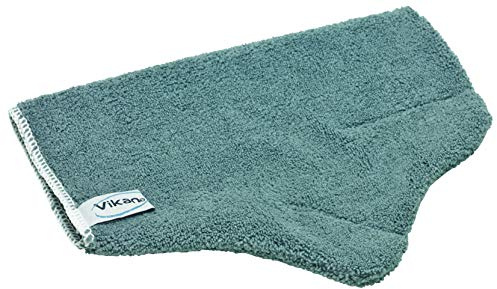 Vikan 691218 Microfiber Glove, Grey, 260 mm Length, 200 mm Width, 8 mm Height,
